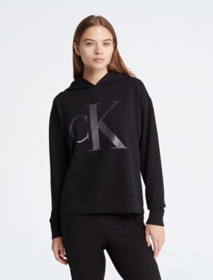 Sequin Monogram Logo Hoodie Calvin Klein USA