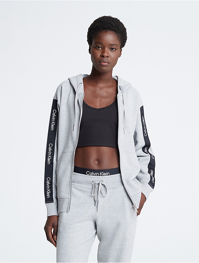 Calvin Klein Performance Yoga Long Sleeve Front Zip Hoodie Jacket