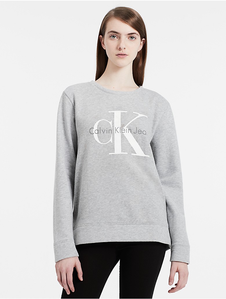 calvin klein womens vintage logo sweatshirt