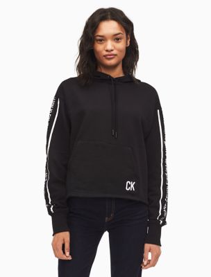 ck cropped hoodie