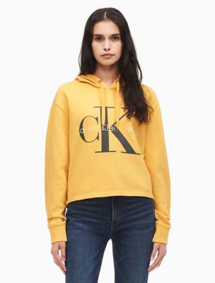 yellow calvin klein sweatshirt