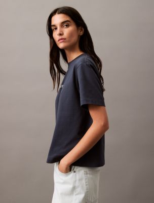 Standard Logo Boxy Fit Crewneck T-Shirt | Calvin Klein