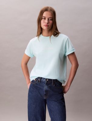 Standard Logo Relaxed Crewneck T-Shirt, Blue Grass