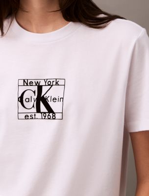 Calvin klein shirts womens logo clearance