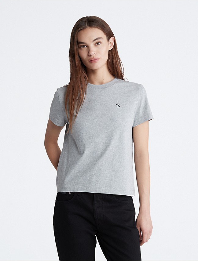 Buy Calvin Klein Men's Short Sleeve Classic Ck Logo Crew Neck T-Shirt  Online at desertcartSeychelles