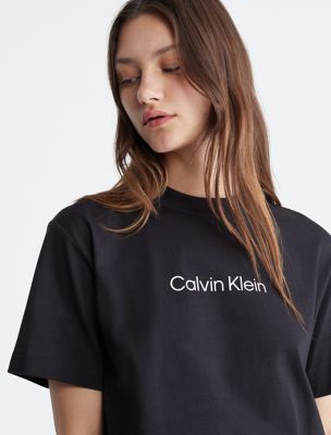 Calvin Klein FRONT LOGO 2 PACK - Print T-shirt - black/white/black