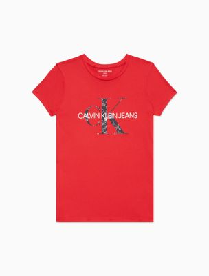 calvin klein monogram logo t shirt