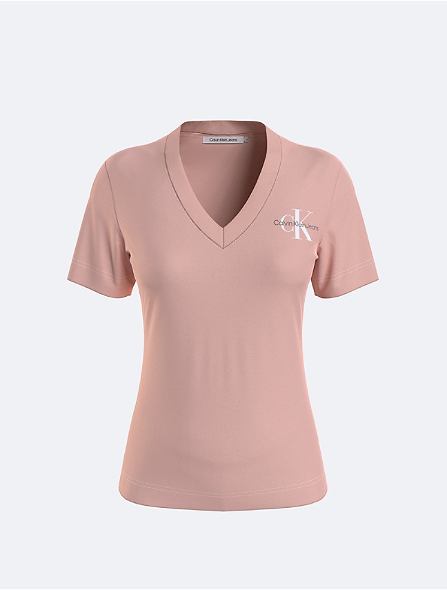 Plus Size Monogram Logo Slim Fit T-Shirt | Calvin Klein® USA | T-Shirts