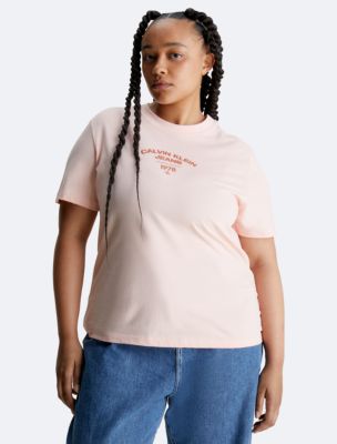 Varsity USA Klein® Size Crewneck Plus Logo T-Shirt Calvin |