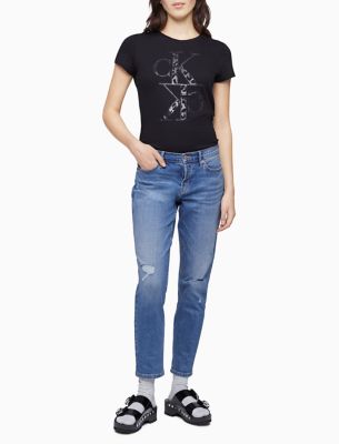 Image of Animal Mirror Monogram Logo V-Neck T-Shirt