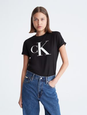Monogram Logo Crewneck T-Shirt Klein® USA Calvin 