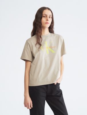 Monogram Logo Boxy Crewneck T-Shirt, Seneca Rock