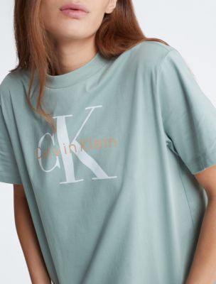 Monogram Logo Boxy Crewneck T Shirt