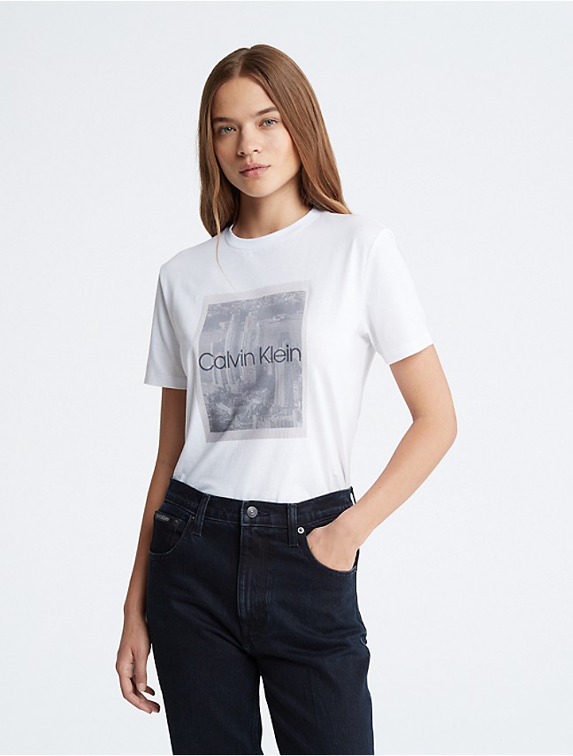 Fit Klein® Standard Crewneck Relaxed T-Shirt | Logo USA Calvin