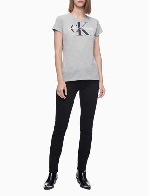 calvin klein monogram logo t shirt