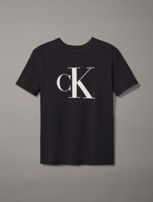 Buy Calvin Klein Men's Circle Monogram Logo Crewneck T-Shirt, Brilliant  White, Large at