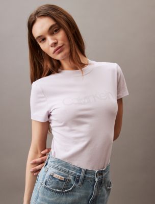Gradient Logo Slim Fit Crewneck T-Shirt, Orchid Hush