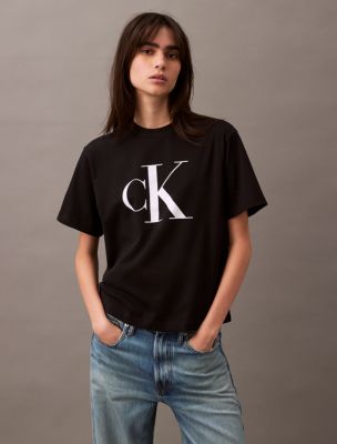 Calvin klein monogram logo t shirt online