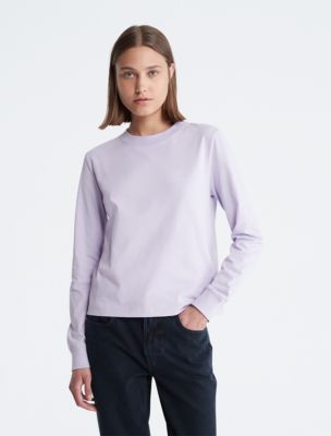 Archive Logo Long Sleeve T-Shirt, Pastel Lilac