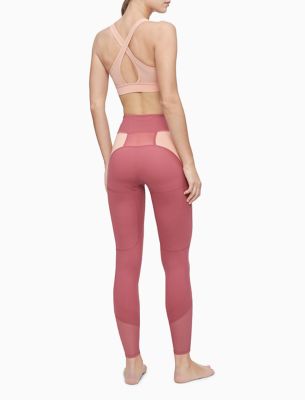 Cotton Colorblock Legging  Color block leggings, Pink leggings, Lace up  leggings