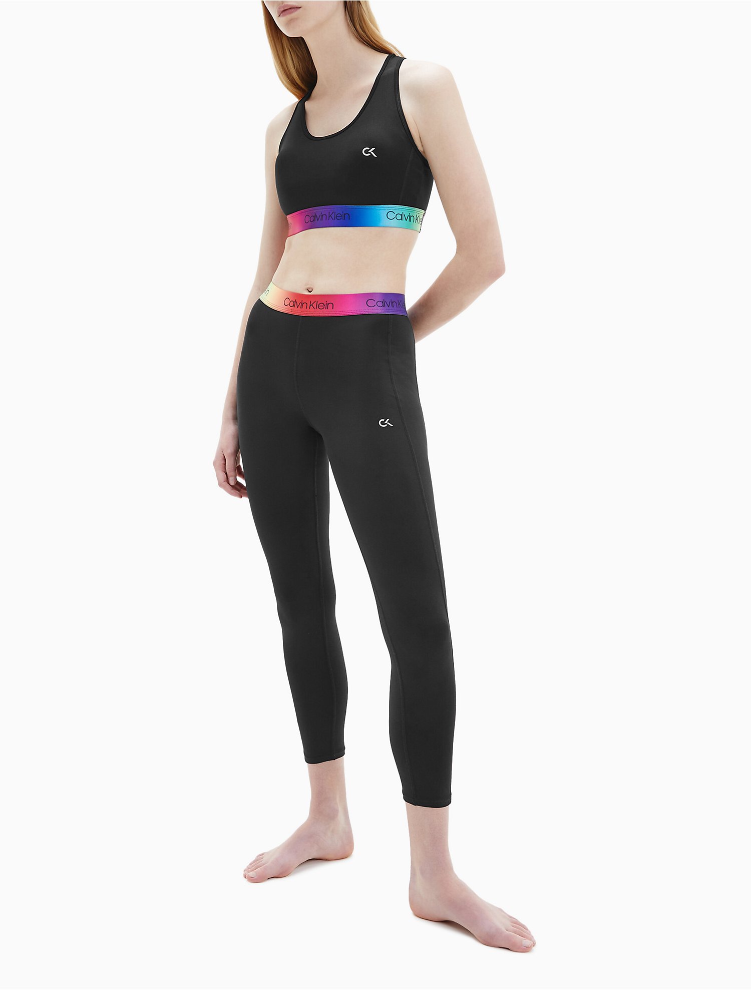 Performance Pride Rainbow Logo Tape 7/8 Leggings | Calvin Klein