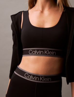 Calvin klein mesh sports bra clearance