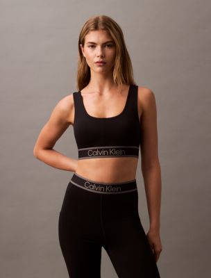 Calvin klein mesh sports bra sales
