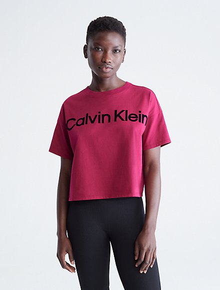 Top a canotta con logo all-over Calvin Klein Bambina Abbigliamento Top e t-shirt Top Tank top 