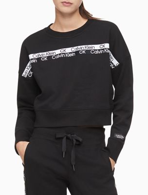 calvin klein crop top sweatshirt