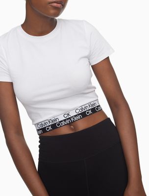 white calvin klein womens t shirt