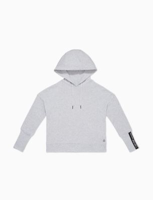 waffle knit pullover hoodie