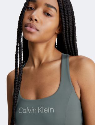 CK Sport Medium Impact Scoopneck Sports Bra Calvin Klein® Canada