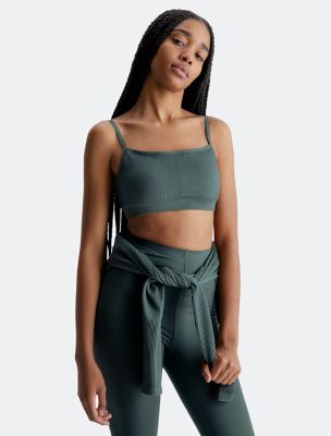 CK Sport Seamless Ribbed Medium Impact Sports Bra | Calvin Klein® USA