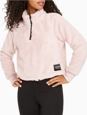 half zip cropped sweater