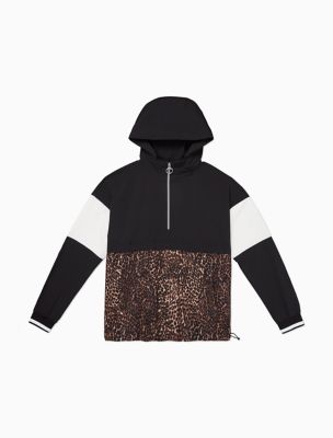 calvin klein windbreaker jacket with block logo