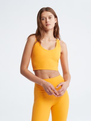 Performance Embrace Low Impact V-Neck Strappy Sports Bra, Blazing Orange