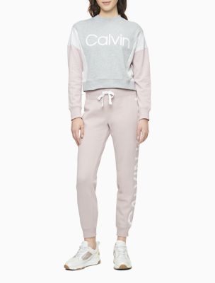 calvin klein performance cropped hoodie