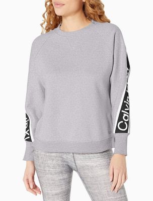 calvin klein tape neck hoodie
