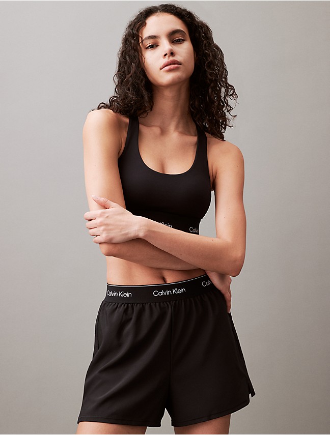 Calvin Klein L101617 Womens Grey Medium Impact Embrace Sports Bra Size Large
