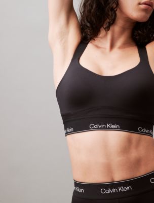 Calvin Klein Black Zipper Sports Bra - Small – The Fashion Foundation