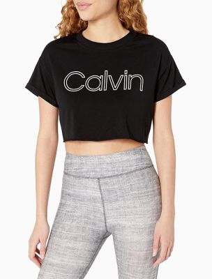 calvin klein crop tshirt