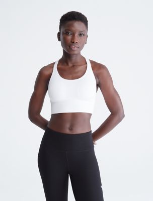 Performance Embrace Low Impact V-Neck Strappy Sports Bra, Calvin Klein