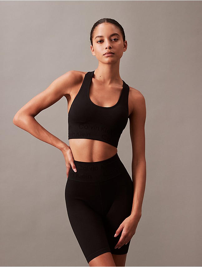 Calvin Klein Women's Performance Moisture Wicking Medium Impact Reversible  Seamless Sports Bra, Heather Grey/White, Large : Buy Online at Best Price  in KSA - Souq is now : Fashion