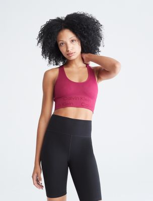 Performance Seamless Medium Impact Sports Bra, Chianti