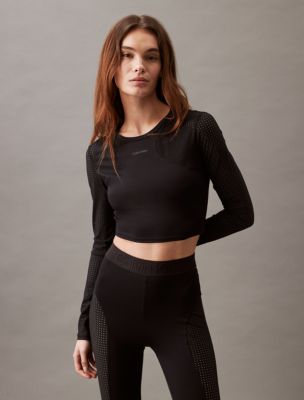 CK Sport Future Icon Cropped Mesh T-Shirt | Calvin Klein