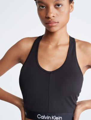 Calvin Klein performance crop top built in bra Pink Size M - $15 (70% Off  Retail) - From Lindsey