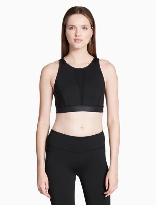 calvin klein high neck sports bra