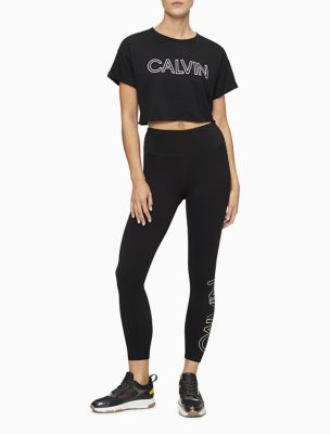 calvin klein cropped tshirt