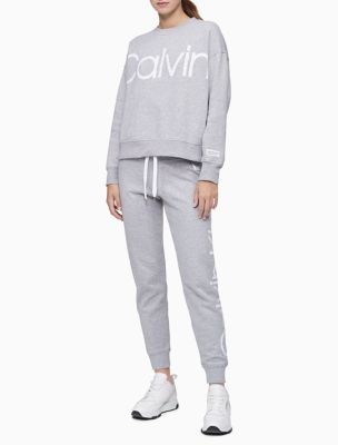 calvin klein performance logo relaxed sweatshirt