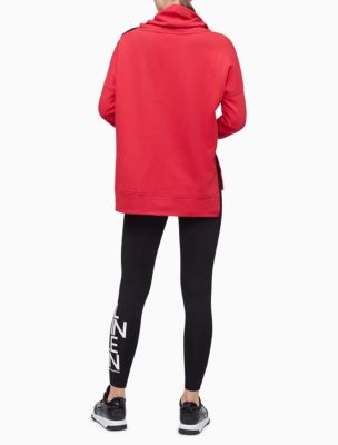 calvin klein tape neck hoodie